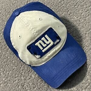 New York Giants Hat Men M/L Blue Embroidered Logo NFL Vintage Old Orchard Reebok